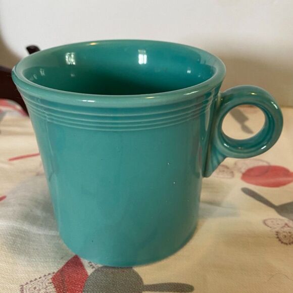Fiestaware Turquoise Classic Ring Handle 10.4 Oz Mug - Picture 1 of 4